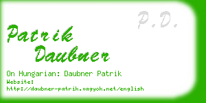 patrik daubner business card